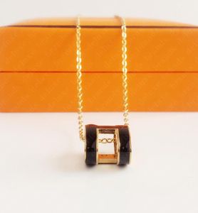 Designer classico di lusso H collane a pendente Donne 18k oro collana in oro design di lusso gioielli Colorfast Hypoallergenic9518120