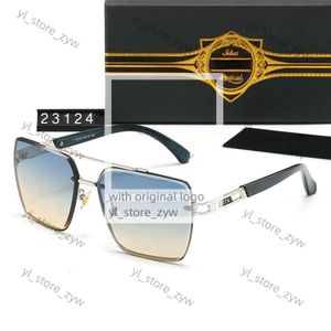 2024 Designer Vintage Dita Solglasögon Rimless Square Women's Sun Glasses Fashion Designer Shades Luxury Golden Frame Solglasögon UV400 Gradient Dita Mach Mix Dee