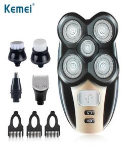 KEMEI KM 1000 4D CARE RAPELA MASCIMO 5in1 Terno Substituível portátil Razor Nariz Cabelo Clipper Electric Shaver3796240