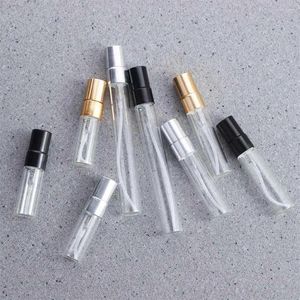 Lagringsflaskor 5 ml 10 ml transparent provflaskor flytande fuktighetskräm sprayflaska påfyllningsbar glas parfym atomizer kosmetisk behållare