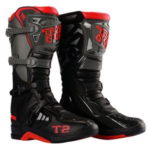 Nuove scarpe da mountain bike invernali professionali in pelle stivali da gara impermeabile in pelle per moto 001015650231715