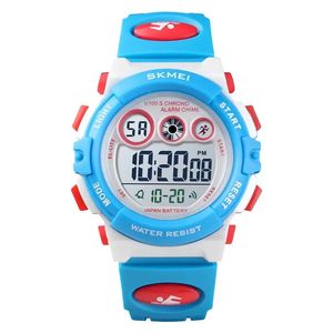 Verkaufen Sie Jungen Mädchen Multifunktion digitale LED Watch Wasserdessalungsdatum Sport Kinder Elektronische Handgelenk Uhren 240428