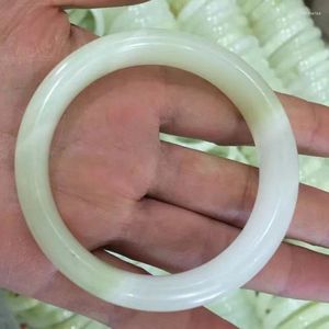 Bangle Liten grossistförsörjning på uppdrag av Afghanistan White Jade Armband Factory Direct Sales Flat Bar Armele