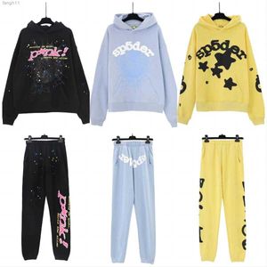 Mens Women Spider Hoodie Young Thug High Quality Hoodie Designer Hip Hop Tracksuit Puff Print Angel Heavy Pant C11