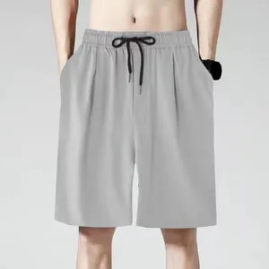 Herr shorts sommar andningsbara män tunna gym stilfulla löst lösa joggare utomhus fitness strand korta byxor tröjor
