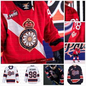 CEOC202 2021 WHL Regina Pats Hockey Jersey Connor Bedard Carter Massier Zack Smith Cole Carrier Carter Chorney Sloan Stanick Colby Wotton Jakob