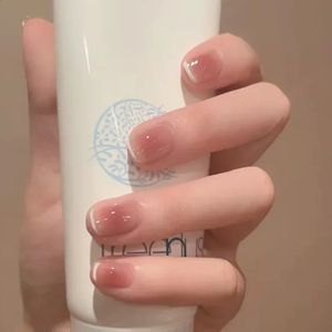 24pcs bailarina unhas falsas com cola ferramentas de beleza de unhas curtas Pressione as dicas artificiais de capa completa falsa Manicure 240423