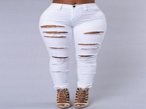 Style New Summer Club Women Jeans Ripped Holes Girls Pants Stretch Fabric Slim Vintage Boyfriend Jeans for Female4687413