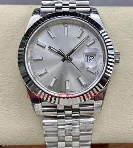 2024 Men's Luxury Watch 3235 automatic movement 41mm 126334 gray luminous sapphire waterproof dial, silver strap