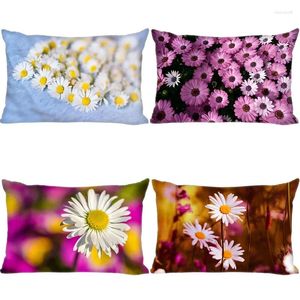 Pillow Daisy Flower Rectangular Pillowcase Bedding Comfortable Sofa Home Car