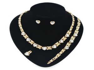 XO jewelry set Necklace womens Earings 14K Gold Jewelry Sets for Women Wedding Jewelry earrings for women set3138709