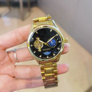 Nove volantini automatico Sun Star Mechanical Orologio Meccanico Super Mineral Viofino Elettroplatura di precisione impermeabile