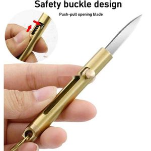 Mini Durable Stainless Steel Blades Folding Utility Knife Cutter Cutting Knife Portable Outdoor Emergency Survival EDC tool Foldable Keychain Keyring knives