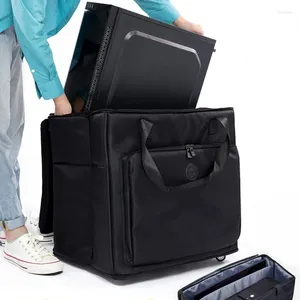 أكياس تخزين حقيبة متعددة الأغراض سعة كبيرة سعة صناديق العربات مع أمتعة السفر عجلات النقل