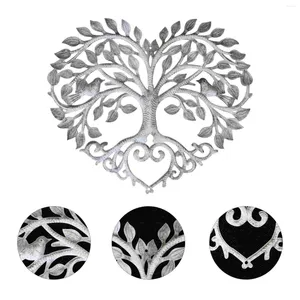 Decorative Figurines Home Decor Tree Of Life Wall Decoration Metal Sculpture Garden Ornament Delicate Hanging