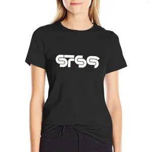 Женские Polos STS9 White Letter Tops Tops Summer Olde Vintage T Forts for Women Graphic