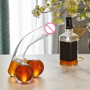 Fun Decanter Whiskey Glass Уникальный забавный креативный кубок для пениса для винной коробки для бидоводов, обеда в коктейль, коктейль сок 240429