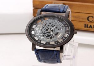 12Color الأحدث تقليد Mechine Men Wristwatch هيكل عظمي عظمي غير رسمي ، لون جلدي فرقة نساء WATHERS HOLLOW Mechanical 9643248