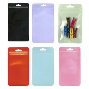 Jewelry Pouches 50pcs/Lot Bags Hanging Zipper Pouch For Necklaces Bracelets Product Storage Gifts Packaging Supplies Small Businesses