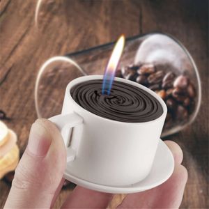 Оптовая креативная новая новинка мини -кофейная чашка более легкая украшение подарка без газа легче
