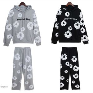 눈물 편지 자수 공예 Kapok Mens and Womens Pure Cotton Hoodies