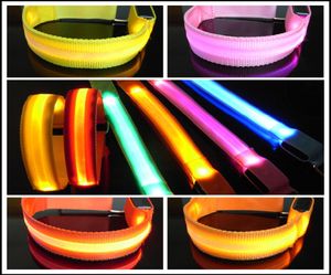 Glowing Bracelet LED lights Flash Wrist Ring Nocturnal Warning band Running Gear Glowing Christmas decoration2541784