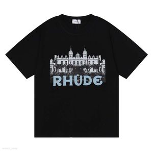 Designer Mens Rhude ricamo magliette per estate rhude da uomo maglietta da uomo lettere camicia da donna magliette da donna grandi dimensioni plus size al 100% tea di cotone size s-xl rhude corto 811