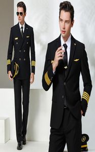 Men039S Tracksuits Highend Aviation Slimfit Captain 유니폼 남성 Air Junior Pilot Suits2153911