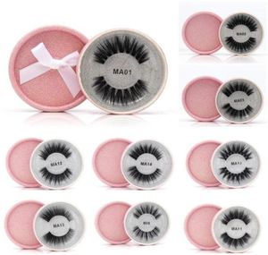 16 Styles 3D Faux Mink Eyelashes False Mink Eyelashes 3D Silk Protein Lashes 100 Handmade Natural Fake Eye Lashes with Pink Gift 4933531