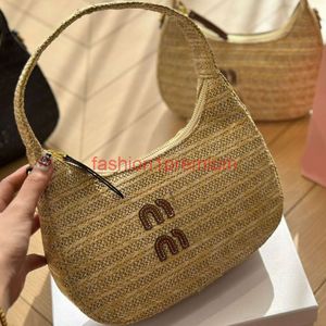 Bolsa de ombro de ombro Hobo Woven Lady Clutch Designer Bolsa