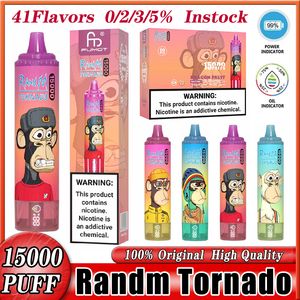 Fumot randm tornado 15000 puffs vaper puff 15k uzy vape penna puff 20k 20000 shisha engångsenhet 25 ml 0/2/3/5% nic batteri ejuice laddningsbara desechable grossist