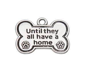 Allay Dog Bone Shape Charms Até que todos tenham um Charms de impressão de pata de cachorro em casa 2025mm 50pcs AAC9743288862