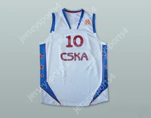 Custom nay mass jovens/filhos John Robert Holden 10 CSKA Moscow Jersey Top Stitched S-6xl