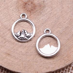 Charms Accesories Snow Mountain Jewelry Making 14x11mm 40st