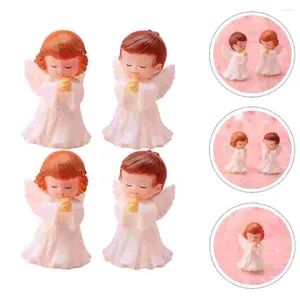 Garden Decorations Praying Angel Statue Small Fairy Angels Baby For Kids Shower Birthday Cake Topper Desktop Ornaments