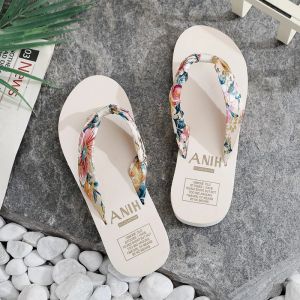 Pantofole donne estate eva slippista bohémien nastro raso femminile flip flop 2024 spiaggia semplice signore signore scarpe sandalo chaussure femme