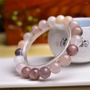 Link bransoletki 10 mm naturalny fiolet kwarc Bransoletka Crystal Reiki Healing Stone Modna biżuteria Prezent dla kobiet 1PCS