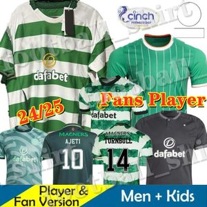 2024 Celts Kyogo Football Shirt FC 23 24 Home European Away Third Soccer Jerseys Celtic Daizen reo McGregor 80 84 86 87 97 99 Hoops Anniversary Irish Origins Special