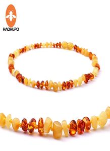 Haohupo Nature Baltic Amber Necklace Teehing Jewelry Jute Bag GICを個別に自然なアンバーストーン8303973