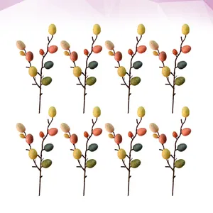 Dekoratif Çiçekler 8 Dallar Bahar Dekorasyonları Çiçek Düzenlemesi Çelenk Hediyeleri Süsleme Bambu Ev için