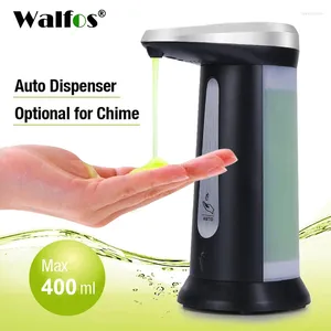 液体ソープディスペンサーWalfos 400ml ABS電気めっき自動スマートセンサータッチレス消毒剤ディスペンサドール用キッチンバスルーム
