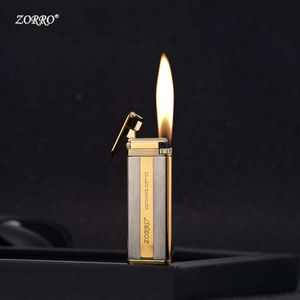 ZORRO 6mm超視神経純粋な銅ケースガスのない炎のない炎のタバコ男性のためのライター