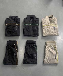 Jacket Zipper Arched Patchwork Shell Set Tracksuit Men Fashion 1 1 Top Quality Embroidery Sweatshirts Jogging Suit6687231