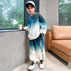 Clothing Sets Kids Summer School Boy Casual T-shirt And Pants 2pcs Suit Teen Children Tracksuit 4 5 6 7 9 11 12 13 14 Years