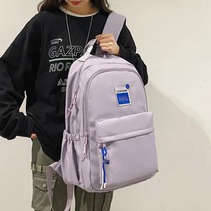 Backpack Fashion High Capacity Student Bookbag para adolescentes laptop escolar laptop rucksack à prova d'água Big Women Travel Mochila