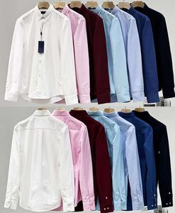 Designer Mens Casual Shirts Pony Paul Polos Tshirts Dress Big Horse Brodery Business Clothes Long Sleeve Slim Lapel Tees Size M-3XL Fashion Clothing 4546