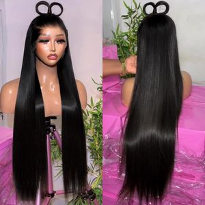 Lace Frontal Human Hair Wigs Rosabeauty 250 Density Bone Straight 13x6 HD Brazilian 30 32 40 Inch 13x4 Lace Front Wigs For Women