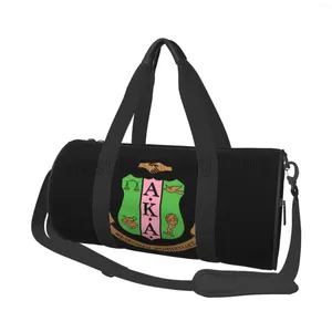 Duffel Bags AKA Sorority Print Travel Bag Waterproof Sport Yoga Bagage Multivera Weekender Duffle Rackpack för kvinnor