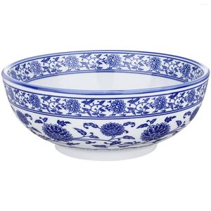 Skålar kinesisk stil keramisk japansk dekor blå och vit porslinskål för hemmabruk