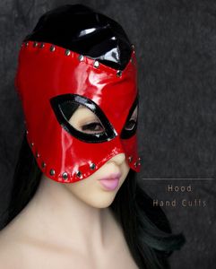 Leather Studded GIMP Mask Hood Bondage Fetish Queen Roleplay Costume Party TT15 R5016422589